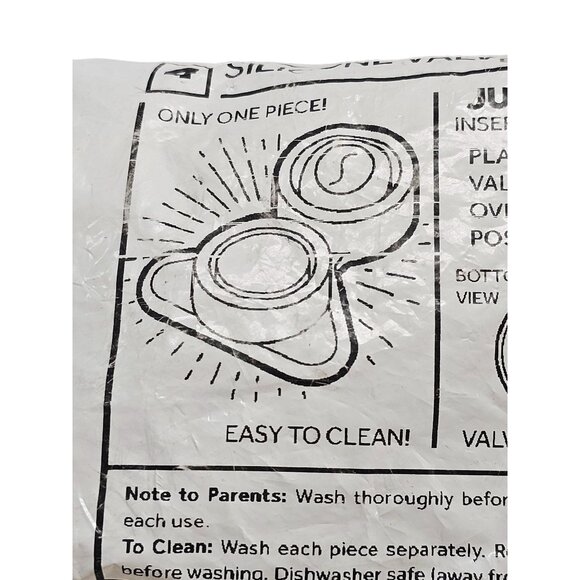 Silicone Valves For Sippy Cup Lids - Easy To Clean & Dishwasher Safe - Picture 12 of 12
